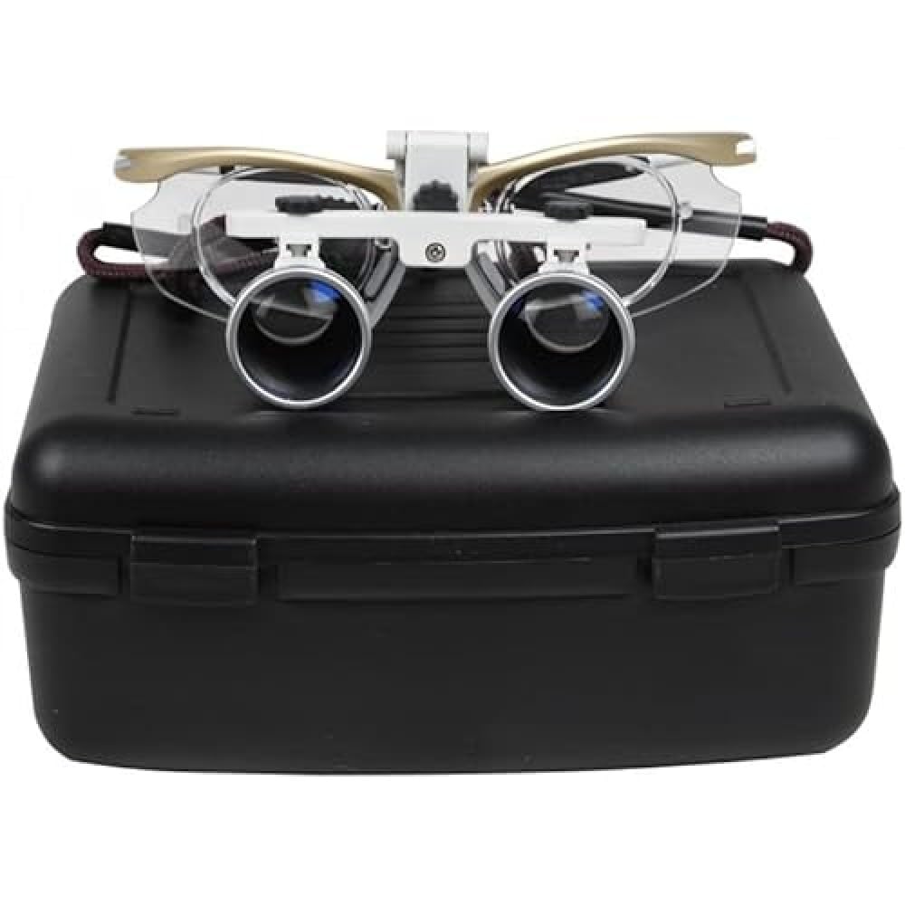GIMA - Binocular Loupes, Magnifying Glasses, Style Type Magnification 3.5X , Working Distance 420 mm, Field of View 72 mm, Supplied in a Case