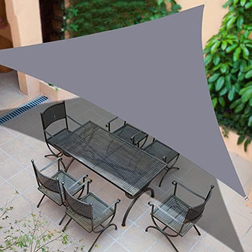 Waterproof Sun Shade Sails Sun Shade Sail Canopy, 12'×12'×12' Triangle