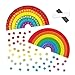 Baker Ross AF400 Magnet-Bastelsets „Mosaik-Regenbogen“ aus Moosgummi für Kinder zum Dekorieren und Aufhängen (4 Stück), Sortiert, 11 cm, 4 Pack