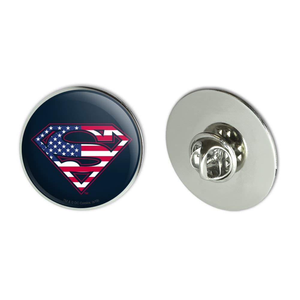 Superman USA American Flag Shield Logo Metal 1.1