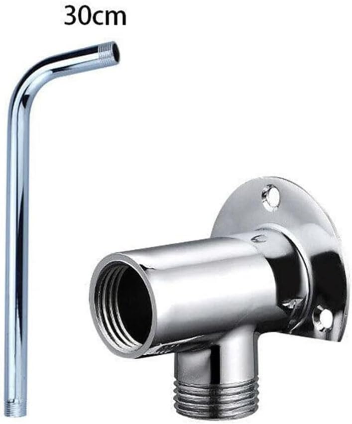 Generic Stainless Steel Shower Arm Extension Arm Joint Shower Nozzle Bottom Hose Wall Mounted Shower Head Arm Bathroom Accessories