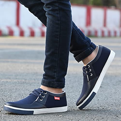 Image of M /s KARDAM Footwear Traders Men's Flat Sole Casual Lace up Sneakers with Translucent Rubber Outsole for All Day wear(SCU)