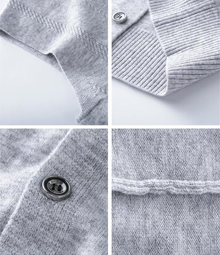 Rivccku Men's Sweater Vests V Neck 100% Pure Cashmere Knit Sleeveless Vests Casual Pullover Sweater3