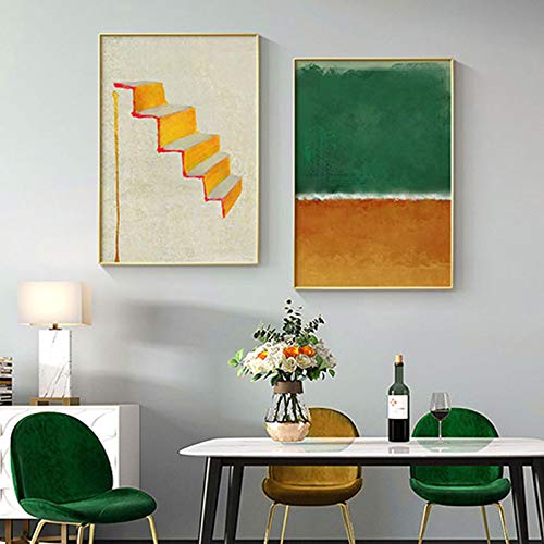 Impression sur toile moderne de haute définition lot de 2 affiches lumineuses 50x70 cm