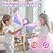 Princess Magic Bubble Wand,Rechargeable Bubble Machine for Kids,Light Up & Music Bubble Maker & Bubble Blower,Outdoor Party Birthday Bubbles Toy for Toddlers,Gift for Girls Age 3 4 5 6 7 8 Years Old
