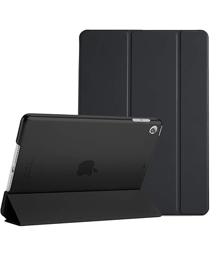 ProCase for iPad 9th/ 8th/ 7th Generation Case 10.2 Inch (2021/2020/2019 Release), 10.2 iPad Case 9th/ 8th/ 7th Gen Cover, Slim Smart Cover with Translucent Hard Shell Back -Black - Black
