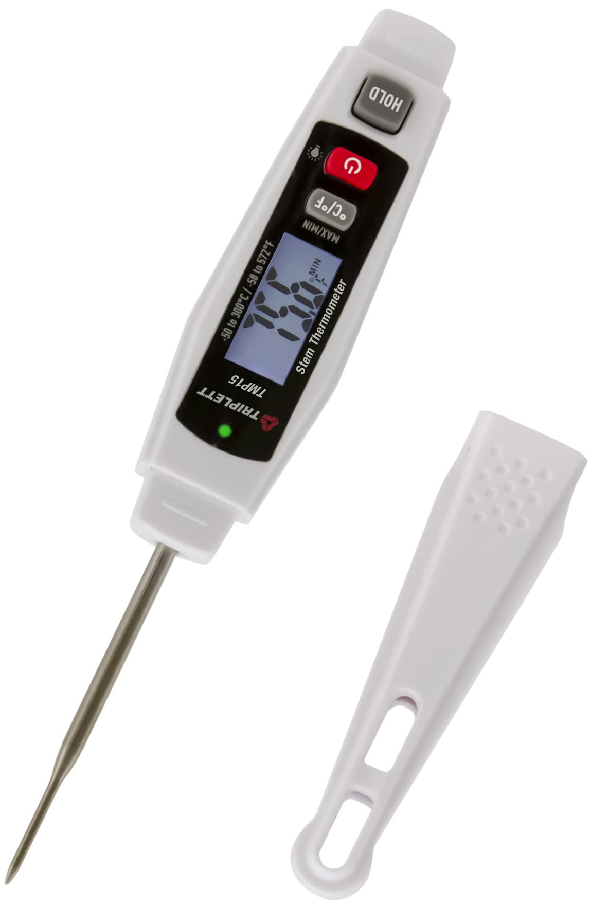 TMP15 Stem Thermometer with High/Low Alarm, -58 to 572°F (-50 to 300°C)-image-0