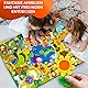 QUOKKA Filztafel Kinder ab 3 4 5 Jahren – 104x76 cm Filz Zoo Story Board Set - Montessori Spielzeuge - Lernspielzeug Sozial-Storytelling - Flanellspielzeug Emotionale Lernaktivitäten Kleinkinder