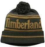 Timberland Men's Color-Blocked Logo Watchcap with Pom