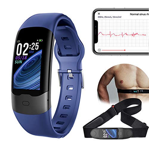 BIGCHINAMALL Pulsera Actividad Reloj Inteligente Pulsómetros (Azul Marino) Cover