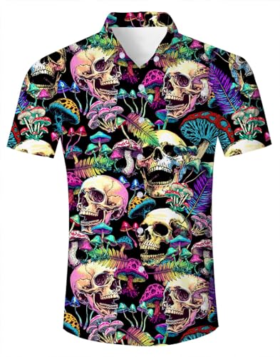 Chemise hawaïenne homme à manches courtes RAISEVERN vêtement d'été multicolore taille M