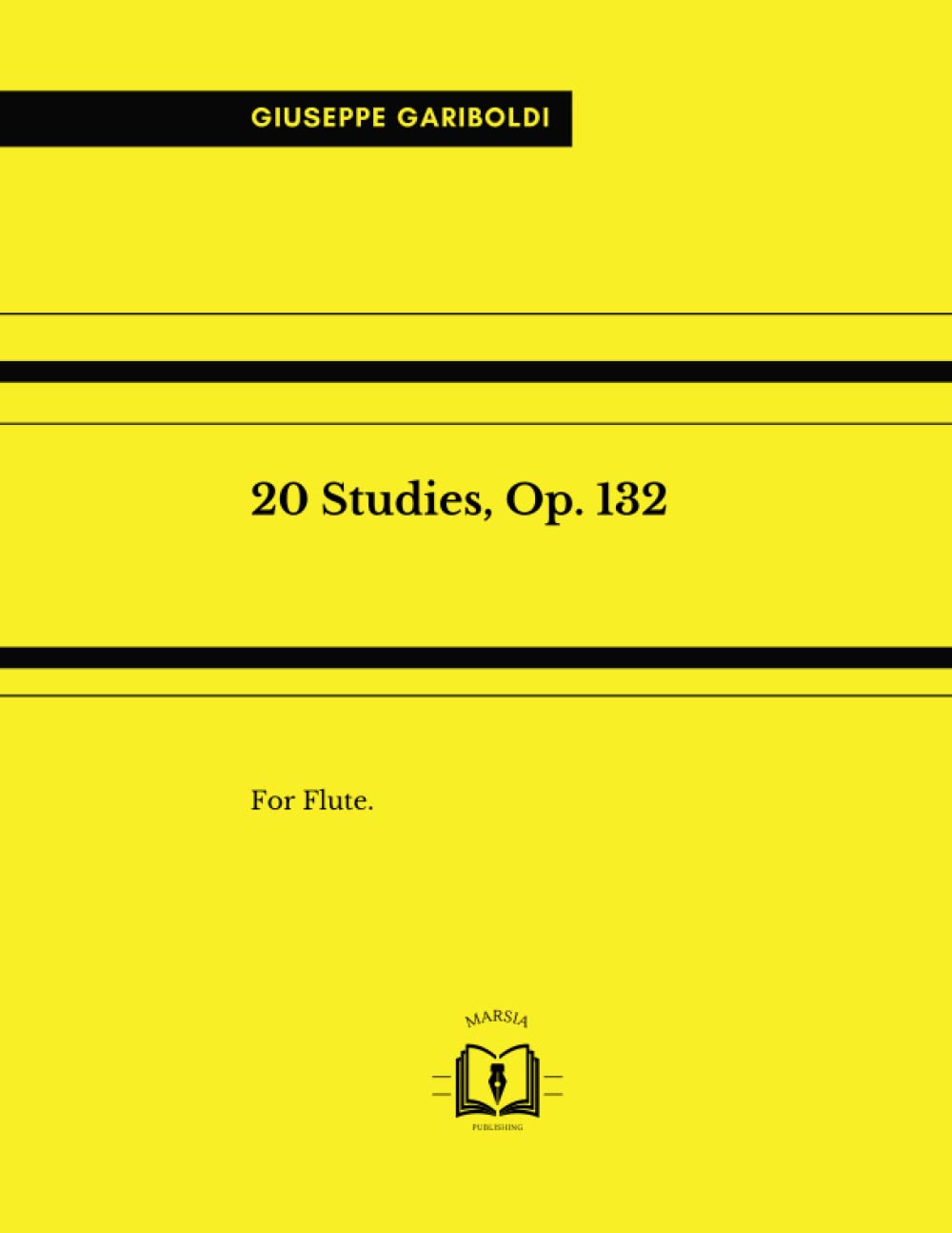 20 Studies, Op. 132: For Flute. With blank staves at the end to take notes. Vingt petites études.