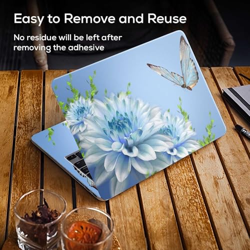 Image of Galaxsia Butterfly D20 Full Body Vinyl Laptop Skin /Sticker /Cover Upto 15.6 Inches Laptops Laminated-Removable-HD Quality Compatible for Hp-Dell-Sony-Lenovo-Asus etc.(15x10 Inches)