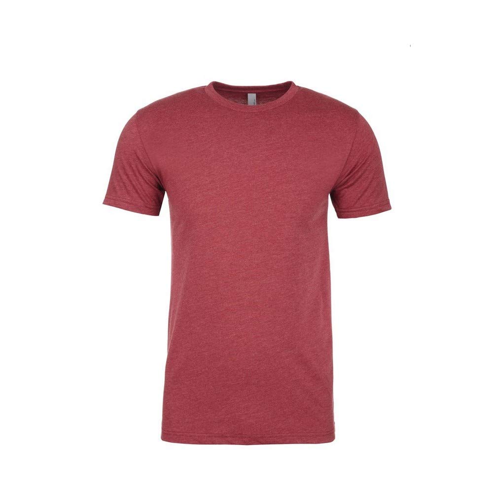 Next Level Men's Cardinal Red Adults Unisex Cvc Crew Neck T-Shirt (M) (Cardinal Red)