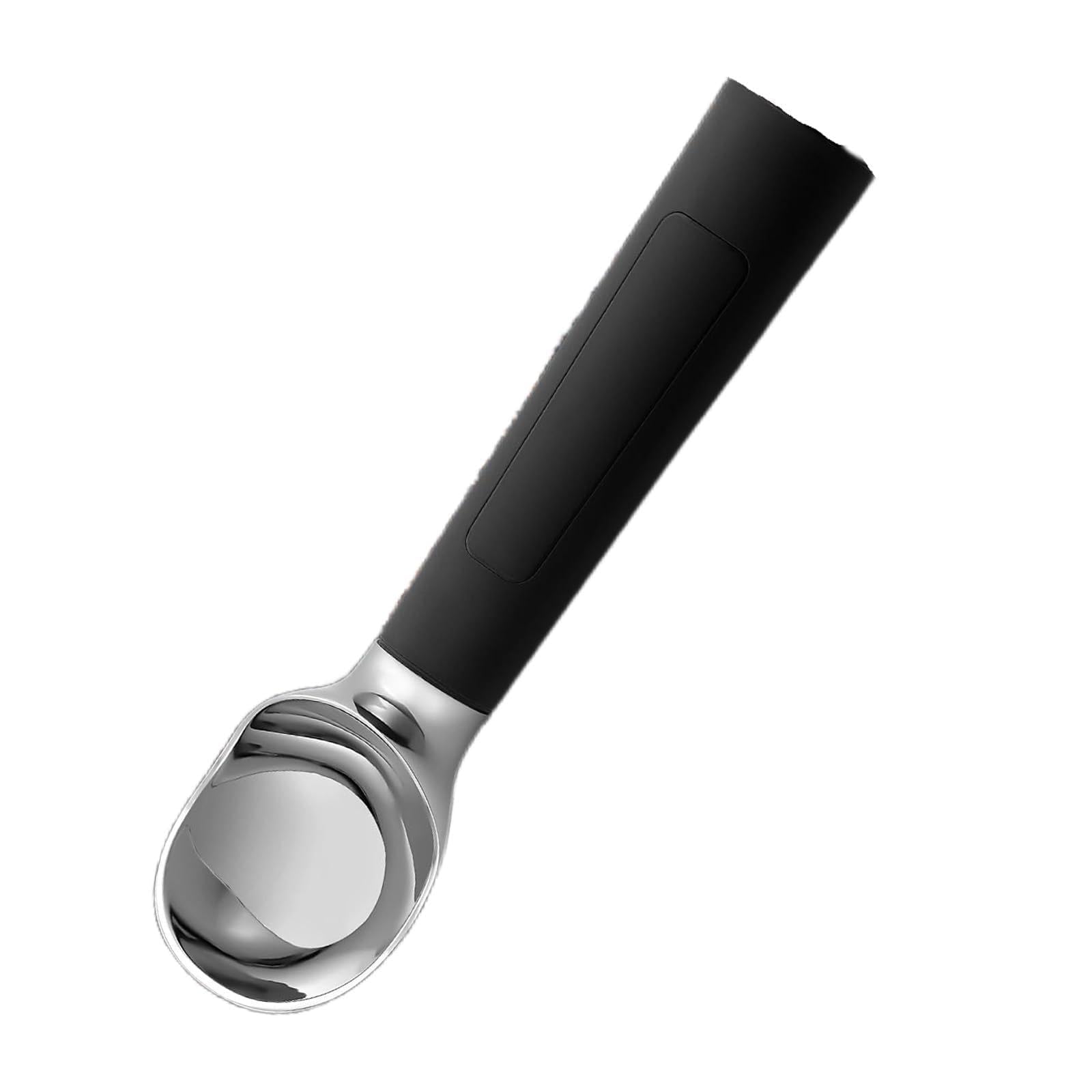 Cuillère à crème glacée chaude sans effort - Cuillères électriques pour personnes âgées - Poignée antidérapante - Passe au lave-vaisselle - En métal de qualité alimentaire