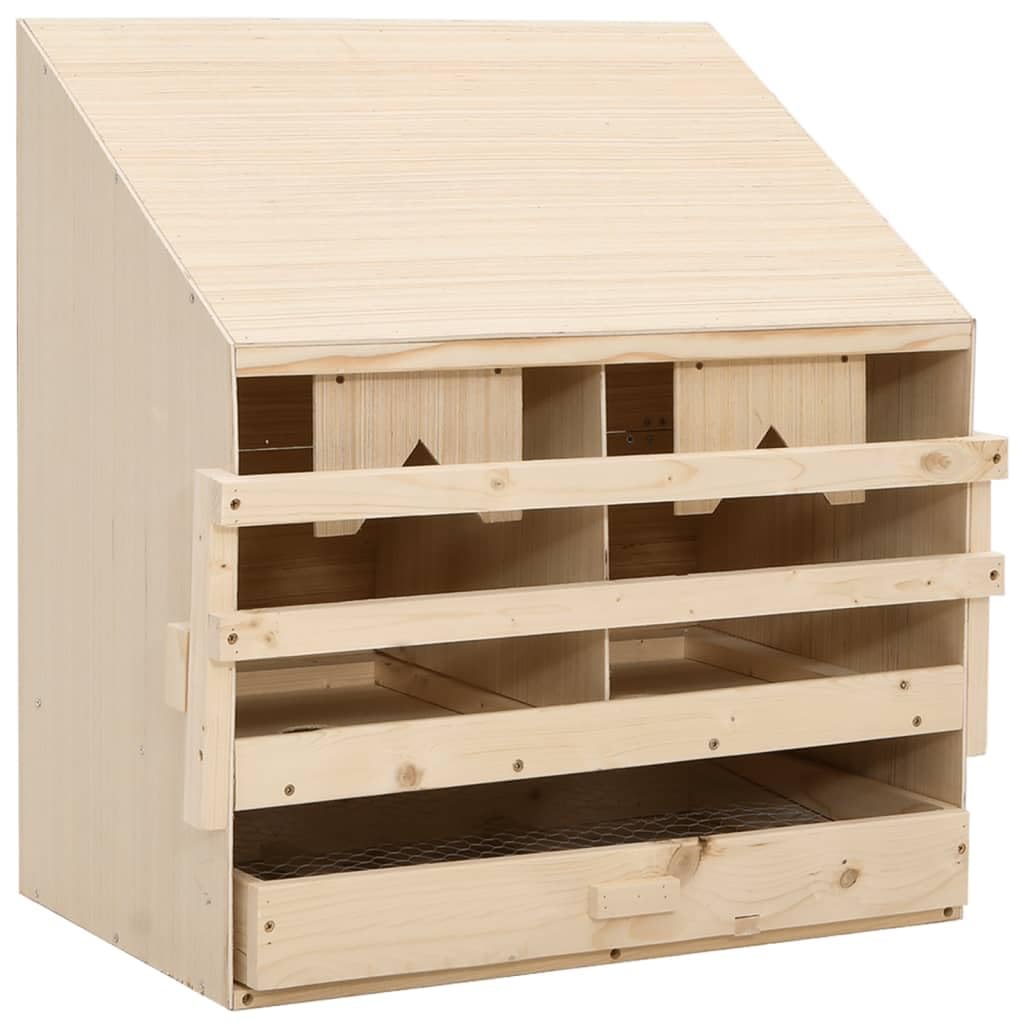Generico Casetta Cova per Galline 2 Scomparti 63x40x65 cm Legno di Pino,6.14kg,170651