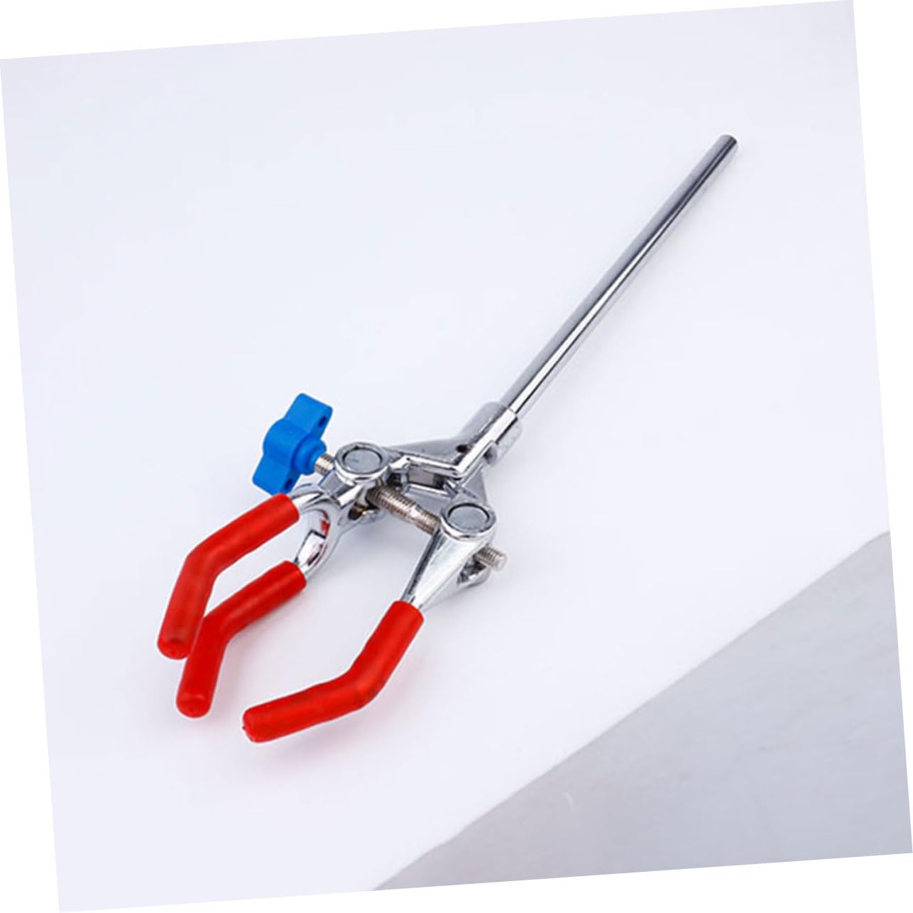 SOLUSTRE 8pezzi Pinza Da Laboratorio Regolabile Acciaio Inossidabile Clamps Prong Per Provette e Becher Accessorio Per Esperimenti Laboratorio