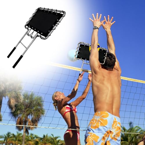 ENHEN Volleyball Trainingsausrüstung Realistische Volleyball-Blocksimulation zum Üben, Verbesserung Der Aufschlag-, Sprung- und Schmetterkraft, Volleyball-Trainingsgerät Aus Metall