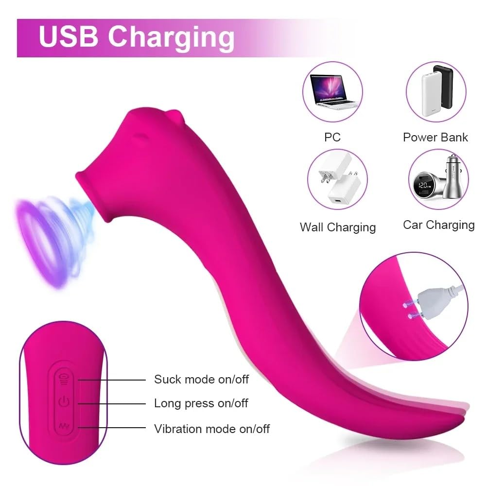 Vibratore Potente vibratore per massaggio al clitoride Donne Clitoride capezzolo Massaggio orale Vibratore Giocattoli del sesso Per Donne Adulti Masturbatore Dildo