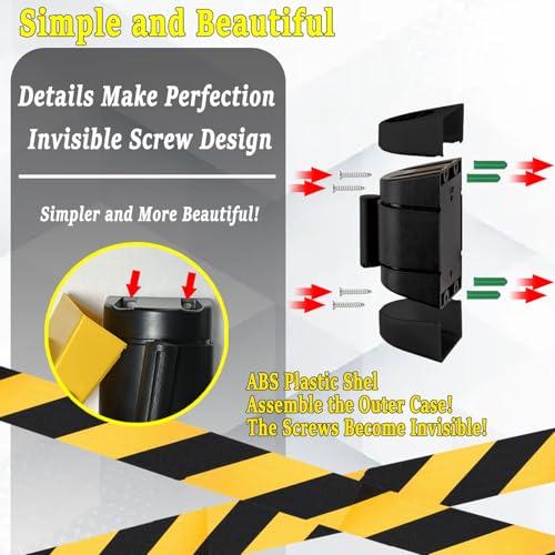 Barrière murale rétractable anti-intempéries pour bloquer les accès - 6