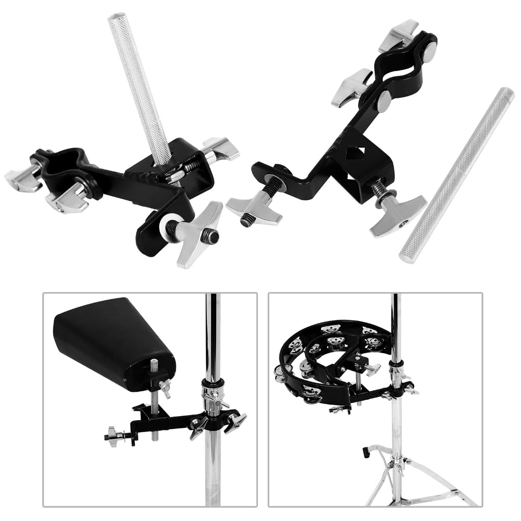 Cowbell Percussion Halter Klemme Verstellbare Halterung Drum Tamburin Clip Easy