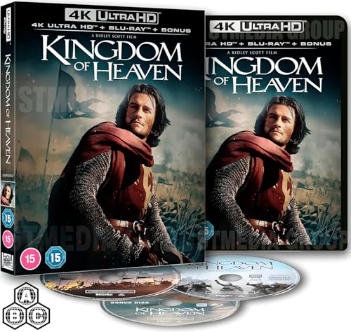 Image of Kingdom of Heaven - (Director's Cut + Bonus Features, 3-Disc Set) [4K UHD + Blu-ray] [Region Free]