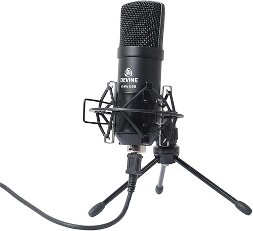 Devine M-Mic USB Kondensatormikrofon schwarz