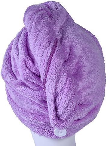 YYXR Microfiber Hair Drying Towel Ultra Absorbent Twist Hair Turban Drying Cap Hair Wrap