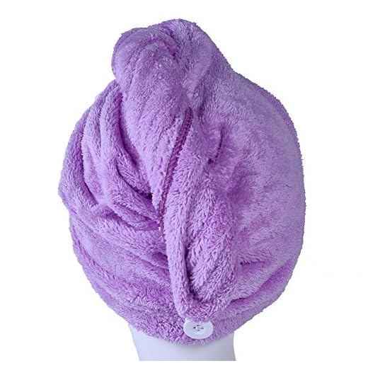 YYXR Microfiber Hair Drying Towel Ultra Absorbent Twist Hair Turban Drying Cap Hair Wrap