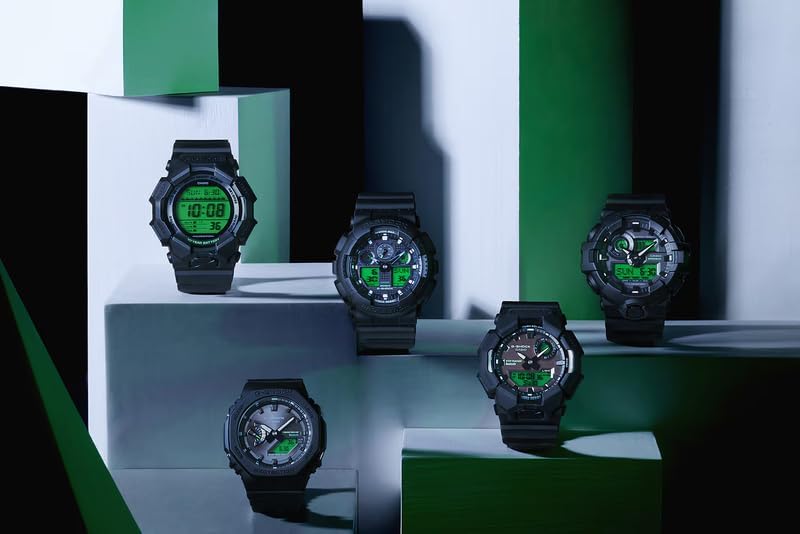 G-Shock GAB010BEG-1A Bold Electric Green Ana-Digi Black Resin Tough Solar