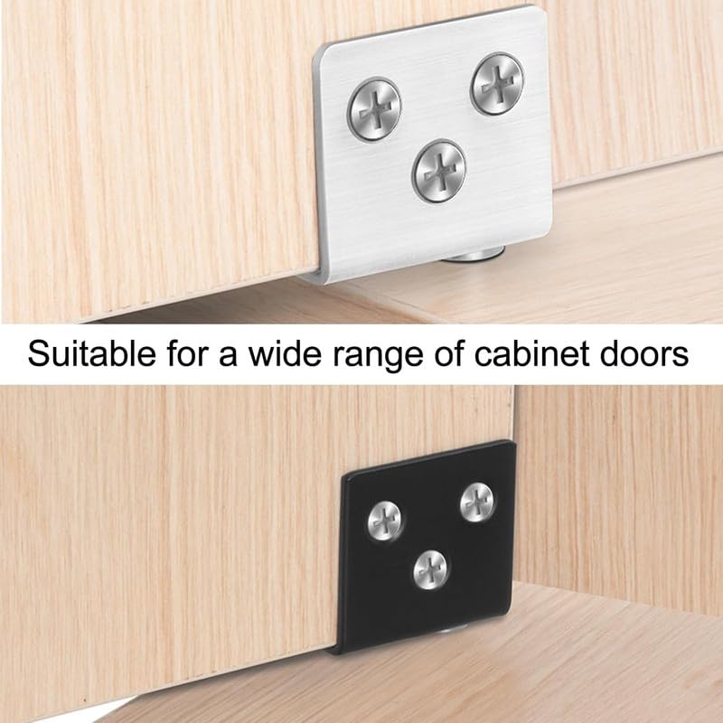 One Pair Black Stainless Steel Door Pivot Hinge for Wooden Doors Mute Concealed Rotating Door Hinge for Cabinet - Image 3