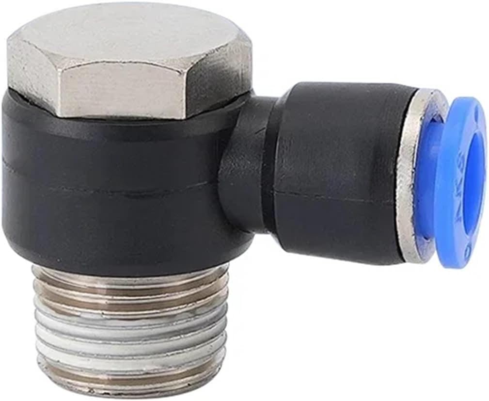 PH Pneumatic Quick Connector Water Pipe Hose 1/8"1/2 3/8 1/4 Elbow Outer Hexagon 50Pcs(PH8-02)