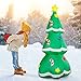 GOOSH 5 FT Christmas Inflatables Tree Outdoor Decorations Blow Up Tree Yard Decoration with Built-in LEDs for Xmas Holiday Party Indoor Garden Lawn Decor