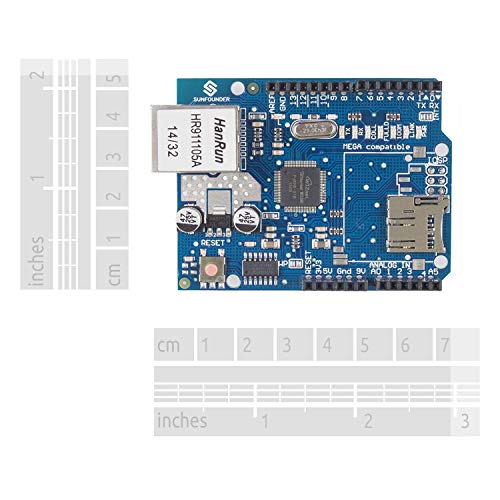 Image of SunFounder Ethernet Shield W5100 Compatible with Arduino UNO R3 Mega 2560 1280 A057