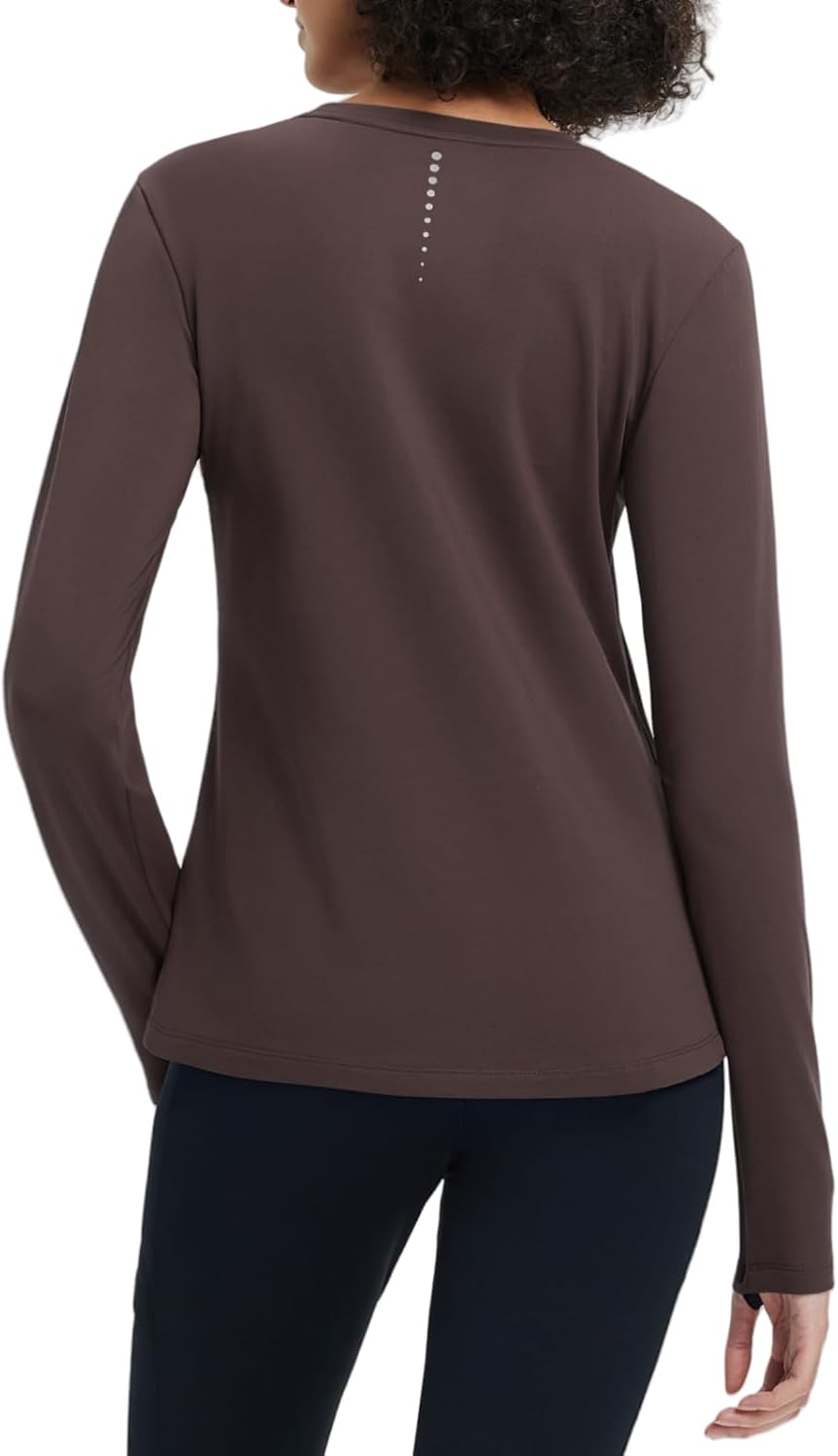 Baleaf Women’s Fleece Thermal Running Tops with Thumbholes for Winter Baleaf Women’s Fleece Thermal Running Tops with Thumbholes for Winter