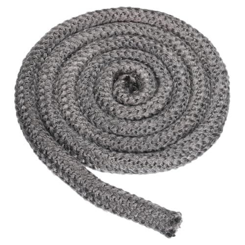 PATIKIL 11/16" x 98" Wood Stove Gasket, Graphite Fiberglass Round High-Temperature Resistance Seal Rope Replacement for Stoves Fireplace Door, Black