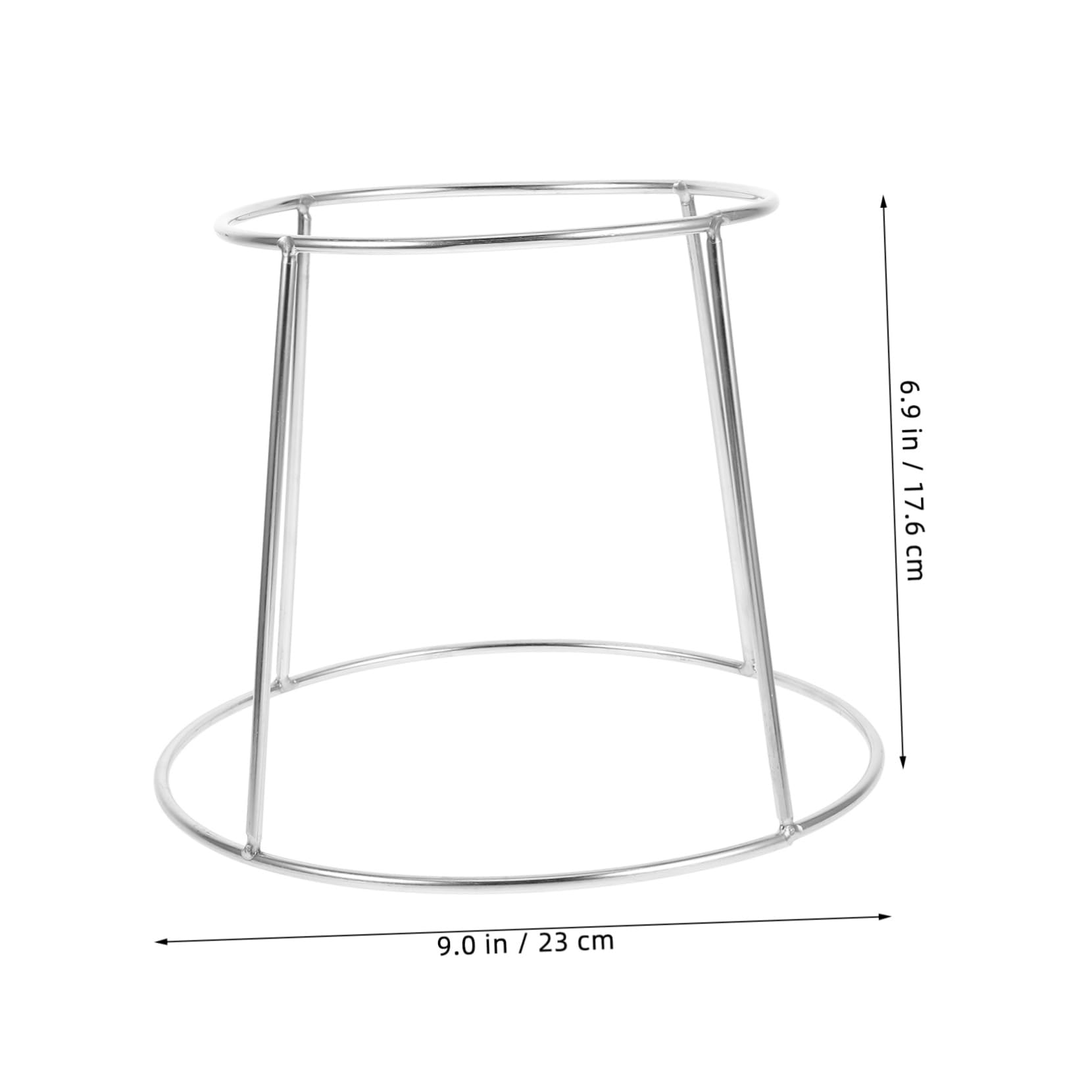 STOBAZA Double-layer Food Dish Rack Stainless Steel Seafood Tray Rack Pizza Plate Stand Restaurant Tray Holder Creative Practical