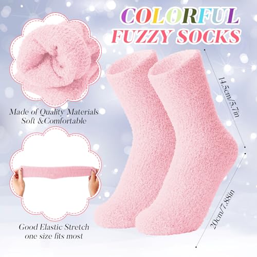 Image of Handepo 60 Pairs Women Fuzzy Socks Bulk