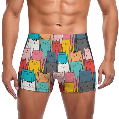 Short de bain homme motif chat idéal pour vos vacances à la plage