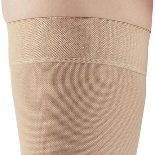 Ames Walker AW Style 305 Medical Support 30-40 mmHg Extra Firm Compression Open Toe Thigh High Stockings w/Band Beige Small3