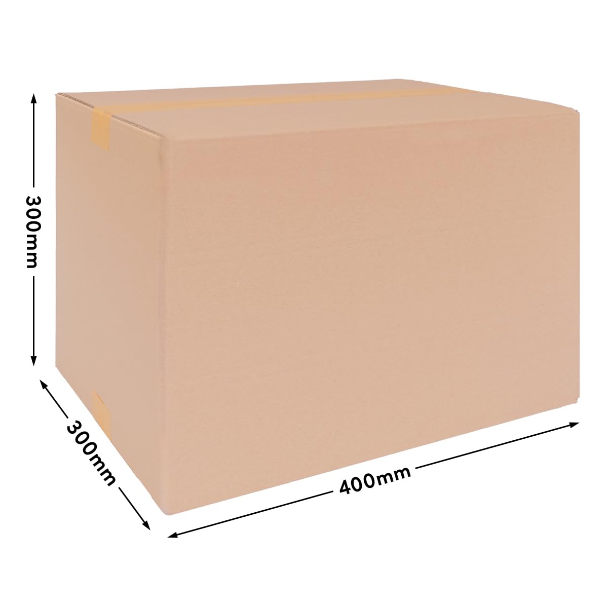 verpacking Faltkartons 394 x 292 x 288 mm Braun (Außenmaß 400 x 300 x 300 mm) variable Höhe bei 100/200 mm KK 88 2-wellig Versandkarton für Waren DHL Paket DPD GLS Hermes Kartons (60 Stück)