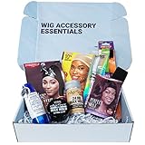 Wig Accessory Essentials Kit by WeSSENTIALS including 8 items Lace Front Dual Tip Adhesive, Wig Caps, Elastic Band, Edge Fixer, Edge Brush, Hair Shear Tool and Edge Scarf