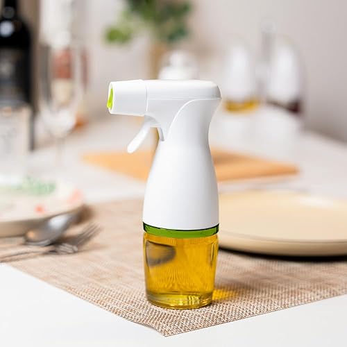Miniatura 4 de Prepara Simply Mist Olive Oil Sprayer, Chrome Band, White/Green
