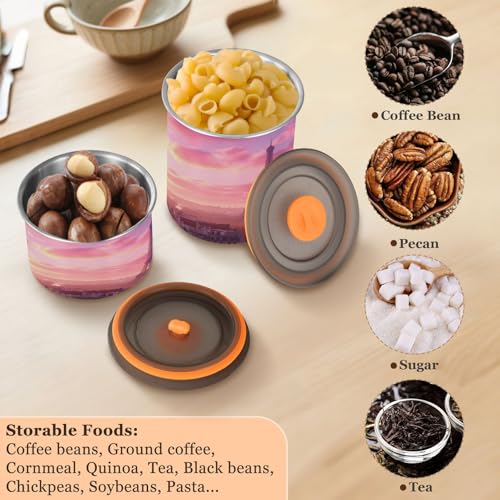 Contenedor para café con cierre al vacío Qilmy 30oz acero miniatura 6