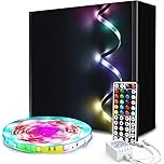 phopollo Led Strip Light, 5m Led Light with 44 Keys Remote, Flexible 24V 5050 RGB Colour Changing Strip Light for Bedroom,Party [Energy Class A++]