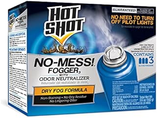 Hot Shot No-Mess! Fogger With Odor Neutralizer, Kills Hidden Bugs, No Need To Turn Off Pilot Lights , 3-Count, 6-Pack