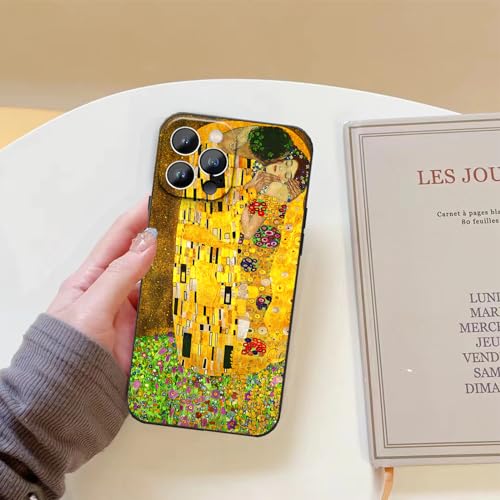 Coque antichoc en TPU iPhone 14 Pro Max protégeant des chutes avec design Gustav Klimt