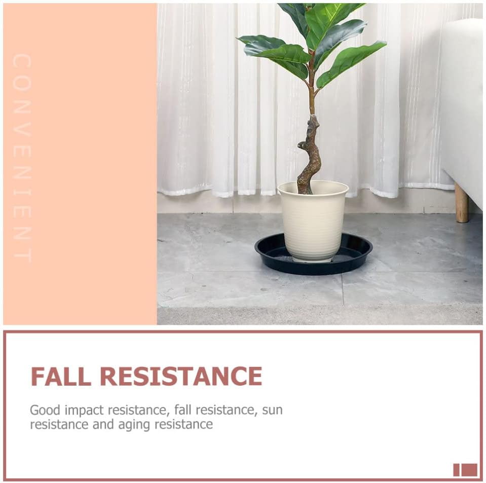 Square Serving Tray 25 PCS Plant Saucers 9 inch Planter Pot Drip Tray Thicker Plastic Flower Pot Saucers for Indoor Outdoor Round Potted Plants Black Indoor Planters