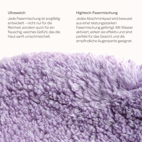 Waschies Abschminkpads/Waschpads- 6er-Set Bunt (Pastellfarben) – sanfte Gesichtsreinigung - waschbar, wiederverwendbar & hypoallergen - alle Hauttypen – Alternative zu Wattepads & Abschminktüchern