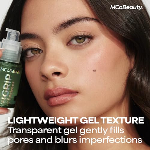 Image of MCoBeauty Makeup Grip Primer - Long Wear Makeup Base | Gripping Face Primer Hydrating Gel Base, Preps Skin for Long-Lasting Makeup, Vegan & Cruelty Free